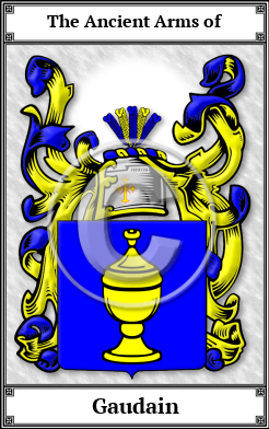 Gaudain Family Crest Download (JPG)  Book Plated - 150 DPI