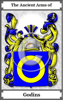 Godins Family Crest Download (JPG)  Book Plated - 150 DPI