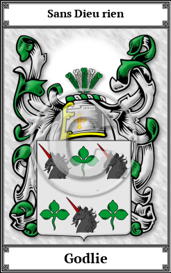 Godlie Family Crest Download (JPG)  Book Plated - 150 DPI