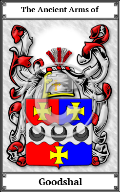 Goodshal Family Crest Download (JPG)  Book Plated - 150 DPI