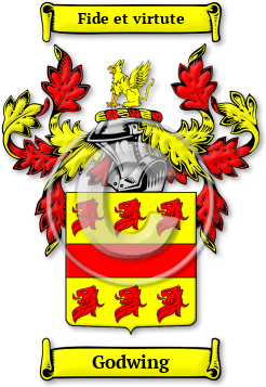 Godwing Family Crest Download (jpg) Legacy Series - 150 DPI