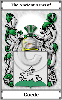 Goede Family Crest Download (JPG)  Book Plated - 150 DPI