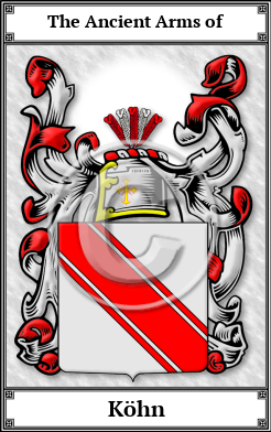 Köhn Family Crest Download (JPG) Book Plated - 600 DPI