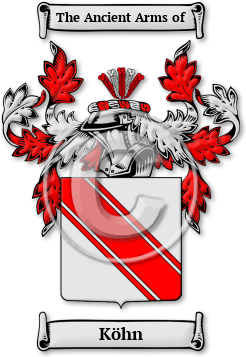 Köhn Family Crest Download (JPG) Legacy Series - 600 DPI