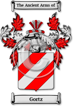 Gortz Family Crest Download (jpg) Legacy Series - 150 DPI