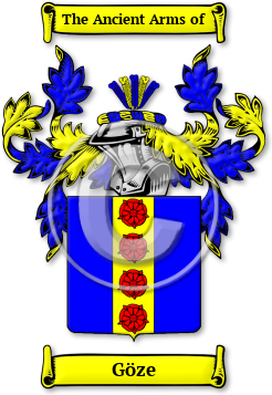 Göze Family Crest Download (jpg) Legacy Series - 150 DPI