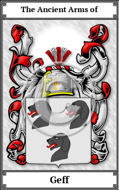 Geff Family Crest Download (JPG)  Book Plated - 150 DPI