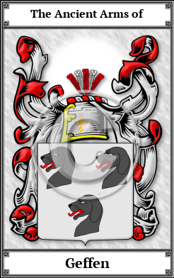 Geffen Family Crest Download (JPG)  Book Plated - 150 DPI