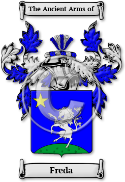 Freda Family Crest Download (jpg) Legacy Series - 150 DPI