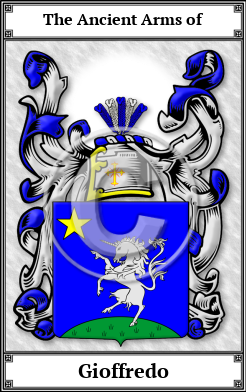 Gioffredo Family Crest Download (JPG)  Book Plated - 150 DPI