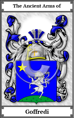 Goffredi Family Crest Download (JPG)  Book Plated - 150 DPI