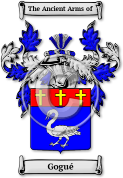 Gogué Family Crest Download (jpg) Legacy Series - 150 DPI
