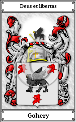 Gohery Family Crest Download (JPG) Book Plated - 600 DPI