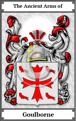 Goulborne Family Crest Download (JPG)  Book Plated - 150 DPI
