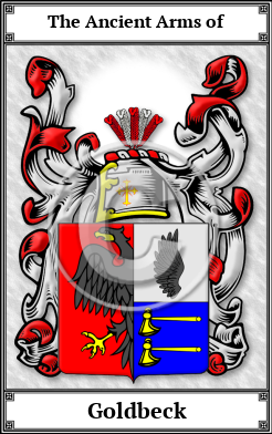 Goldbeck Family Crest Download (JPG) Book Plated - 600 DPI