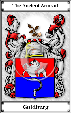 Goldburg Family Crest Download (JPG)  Book Plated - 150 DPI