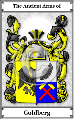 Goldberg Family Crest Download (JPG)  Book Plated - 150 DPI