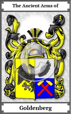 Goldenberg Family Crest Download (JPG)  Book Plated - 150 DPI