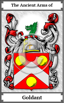 Goldant Family Crest Download (JPG) Book Plated - 600 DPI