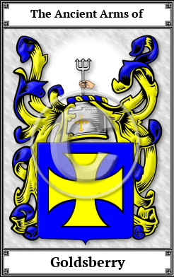 Goldsberry Family Crest Download (JPG)  Book Plated - 150 DPI