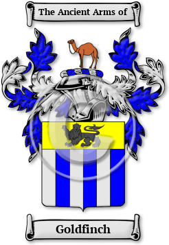 Goldfinch Family Crest Download (jpg) Legacy Series - 150 DPI