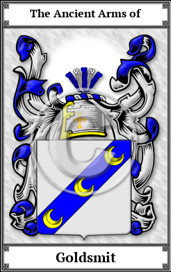 Goldsmit Family Crest Download (JPG)  Book Plated - 150 DPI