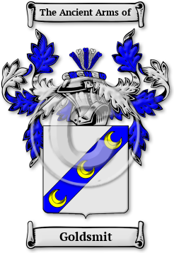 Goldsmit Family Crest Download (jpg) Legacy Series - 150 DPI