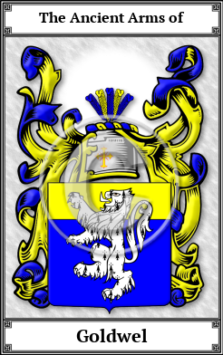 Goldwel Family Crest Download (JPG) Book Plated - 600 DPI