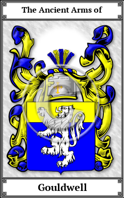 Gouldwell Family Crest Download (JPG)  Book Plated - 150 DPI