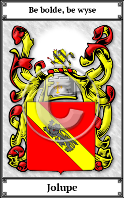 Jolupe Family Crest Download (JPG) Book Plated - 600 DPI