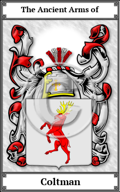 Coltman Family Crest Download (JPG) Book Plated - 600 DPI