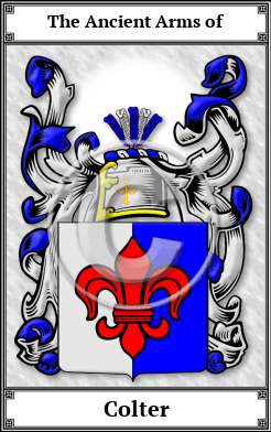 Colter Family Crest Download (JPG)  Book Plated - 150 DPI