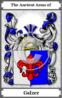 Galzer Family Crest Download (JPG)  Book Plated - 150 DPI