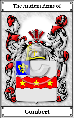 Gombert Family Crest Download (JPG)  Book Plated - 150 DPI