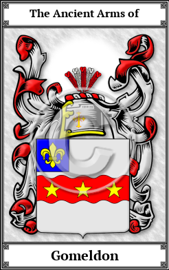 Gomeldon Family Crest Download (JPG) Book Plated - 600 DPI
