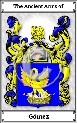 Gómez Family Crest Download (JPG)  Book Plated - 150 DPI
