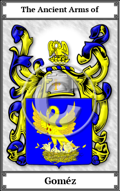 Goméz Family Crest Download (JPG)  Book Plated - 150 DPI