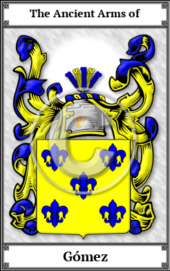 Gómez Family Crest Download (JPG)  Book Plated - 150 DPI