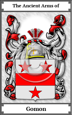 Gomon Family Crest Download (JPG)  Book Plated - 150 DPI