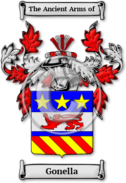 Gonella Family Crest Download (jpg) Legacy Series - 150 DPI