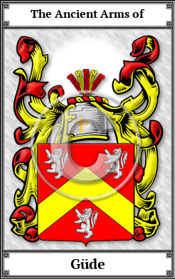 Güde Family Crest Download (JPG)  Book Plated - 150 DPI