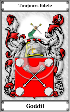 Goddil Family Crest Download (JPG)  Book Plated - 150 DPI