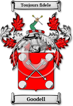 Goodell Family Crest Download (jpg) Legacy Series - 150 DPI