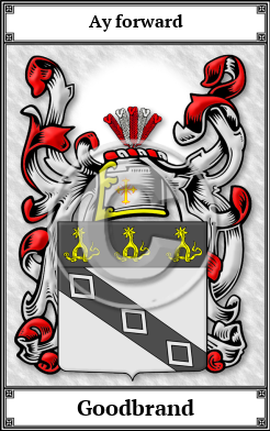 Goodbrand Family Crest Download (JPG)  Book Plated - 150 DPI