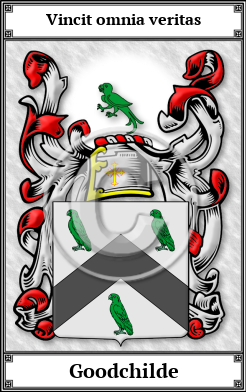 Goodchilde Family Crest Download (JPG) Book Plated - 600 DPI