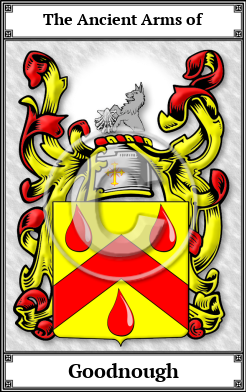 Goodnough Family Crest Download (JPG)  Book Plated - 150 DPI