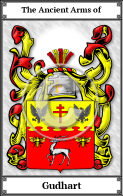 Gudhart Family Crest Download (JPG)  Book Plated - 150 DPI