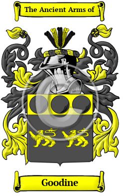 Goodine Family Crest Download (JPG) Heritage Series - 600 DPI