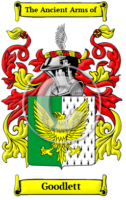 Goodlett Family Crest Download (jpg) Heritage Series - 150 DPI