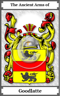 Goodlatte Family Crest Download (JPG) Book Plated - 600 DPI
